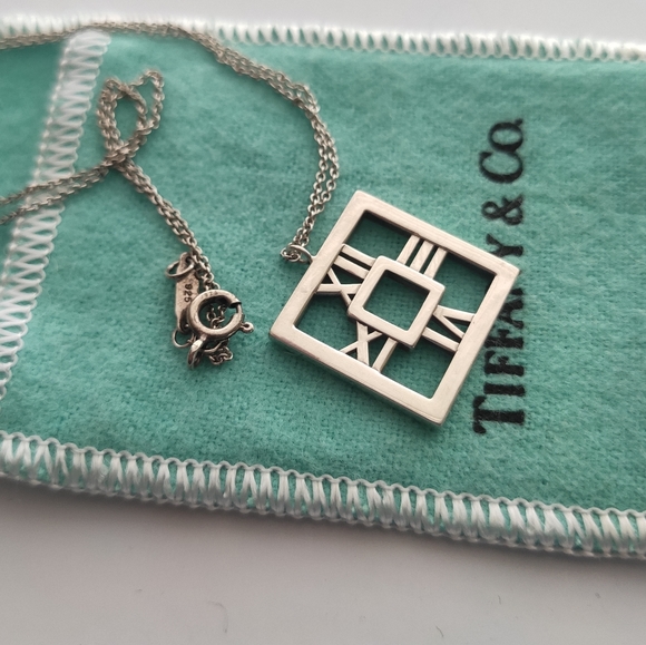 Tiffany square necklace Clearance